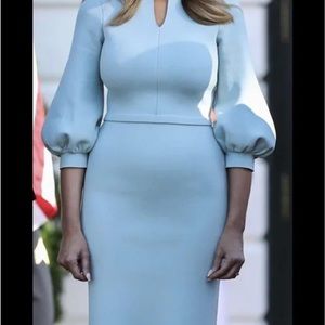 Scanlan Theodore crepe knit dress black XS